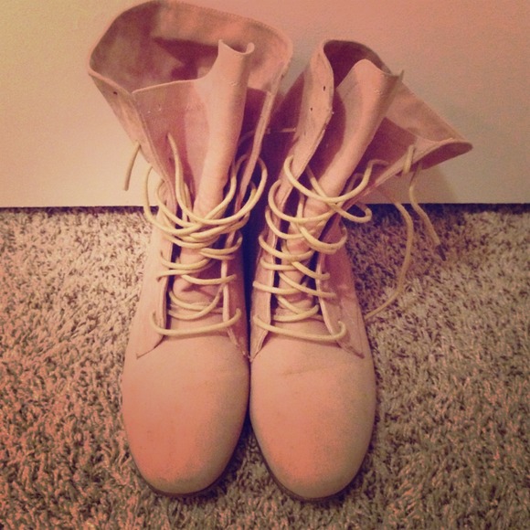 Suede Combat boots