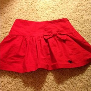 Abercrombie & Fitch red skirt