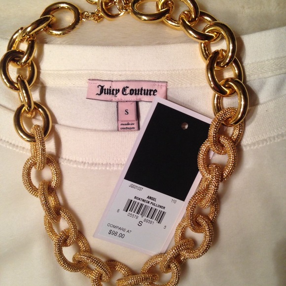 Juicy Couture Angel Boatneck Pullover - Small - Picture 2 of 4