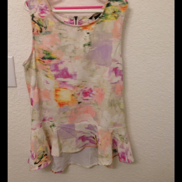 👍SOLD ON EBAY👍H&m floral peplum blouse - Picture 2 of 4