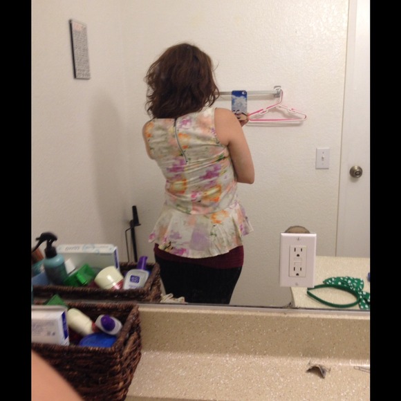 👍SOLD ON EBAY👍H&m floral peplum blouse - Picture 4 of 4