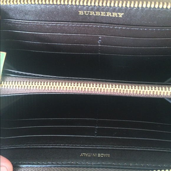Burberry 'Haymarket Check' Zip Around Wallet NEW - Picture 4 of 4