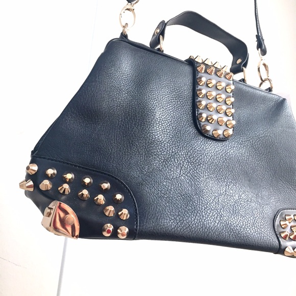 Romwe Bags - NEW* black statement bag w gold studs Romwe Bags - NEW* black statement bag w gold studs