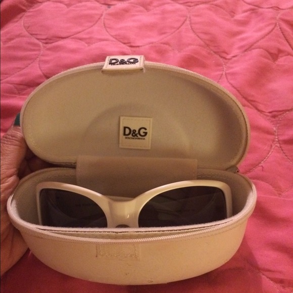 Authentic white Dolce & Gabbana sunglasses