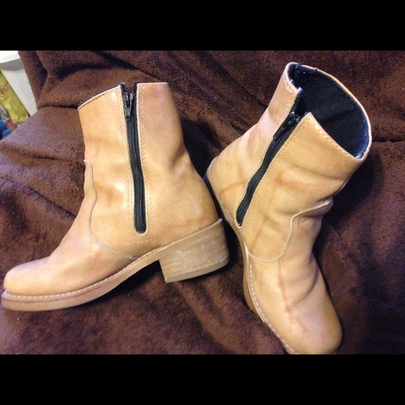 Boot women size7 vintage khaki - Picture 3 of 4