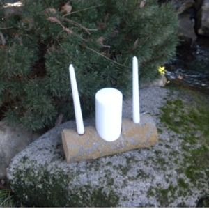 Wedding Unity candle and holder