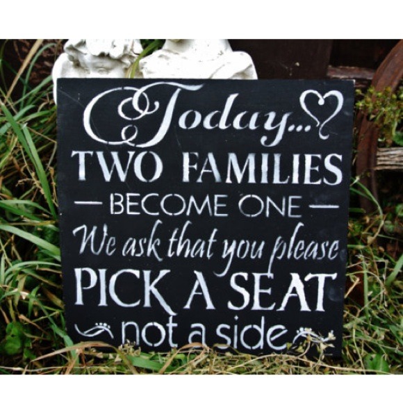 Wedding sign