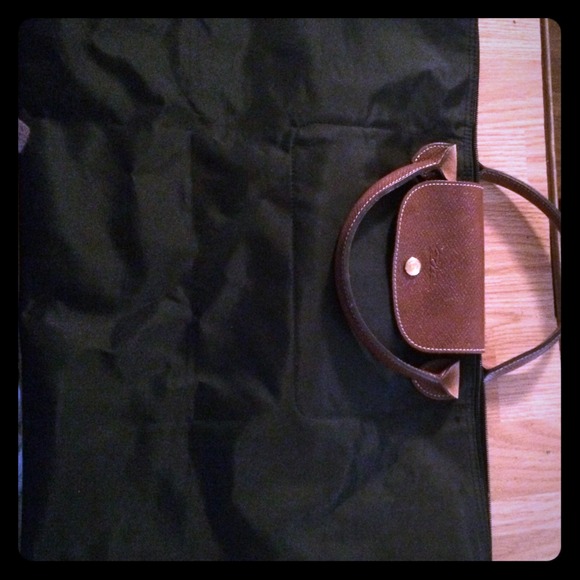 Huge Longchamp Le Pliage bag. Black nylon