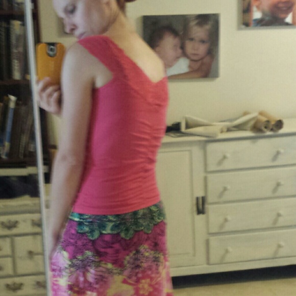 Pink shirt Bebe size small?