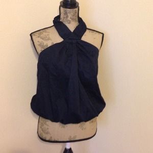 Limited blue halter top