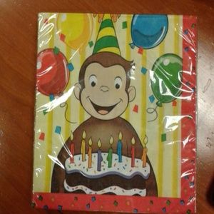2 Curious George Lunch Napkins