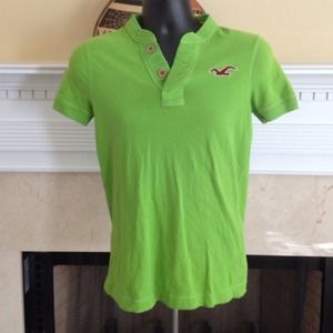 Lime Green Hollister Tee Men Small