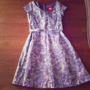 Brownstone and white Summer or Spring dress