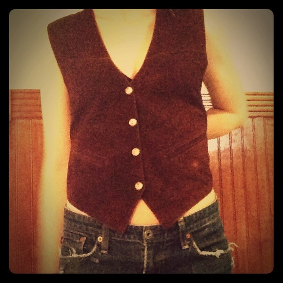 Vintage leather vest.