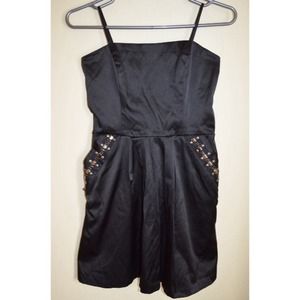 ARDEN B little black dress LBD with pockets!