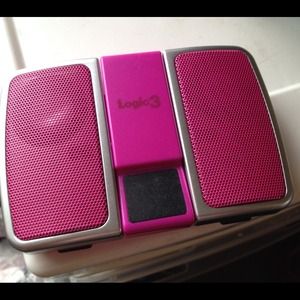 Logic Portable Speakers, HOT PINK, very compact!!