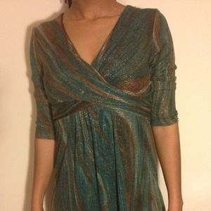 Alyn Paige New York Brown/Hunter Green Dress