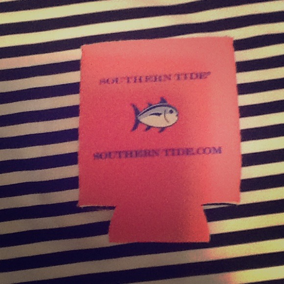 Pink Southern Tide Coozie