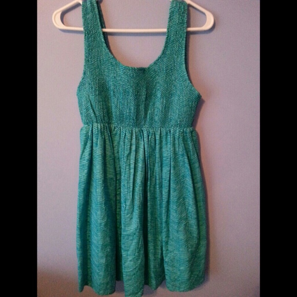 Teal summer dress