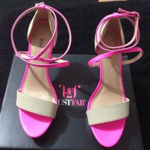 New!!! Pink and nude heels