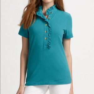 Tory Burch Lidia Ruffle Shirt