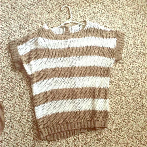 Knit striped top
