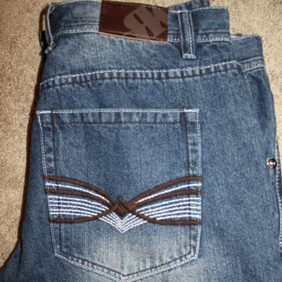 RK DENIM JEANS, Size 38X32 straight leg