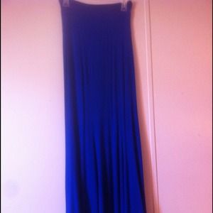 Blue maxi skirt