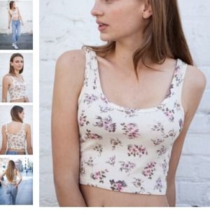 Brandy Melville Floral Jocelyn Tank NWOT