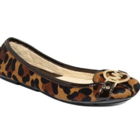 💕HP💕Micheal Kors Fulton Moc  Leopard Flats🐆