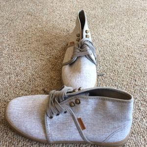 VANS Light Grey Canvas, Mid-top