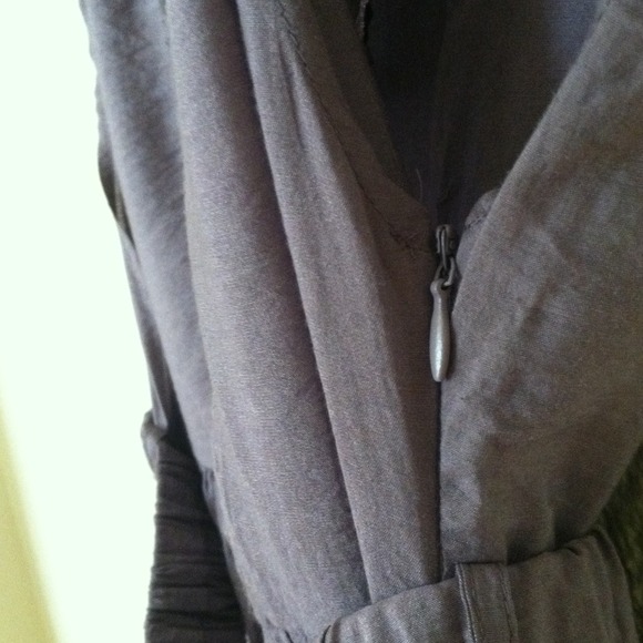 Purple summer dress with embroidery - Picture 3 of 3