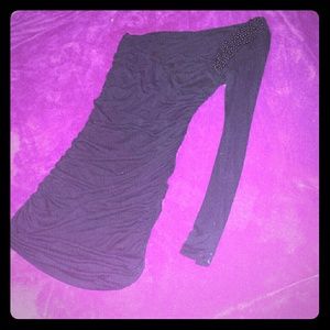 Gorgeous beaded one sleeve dress