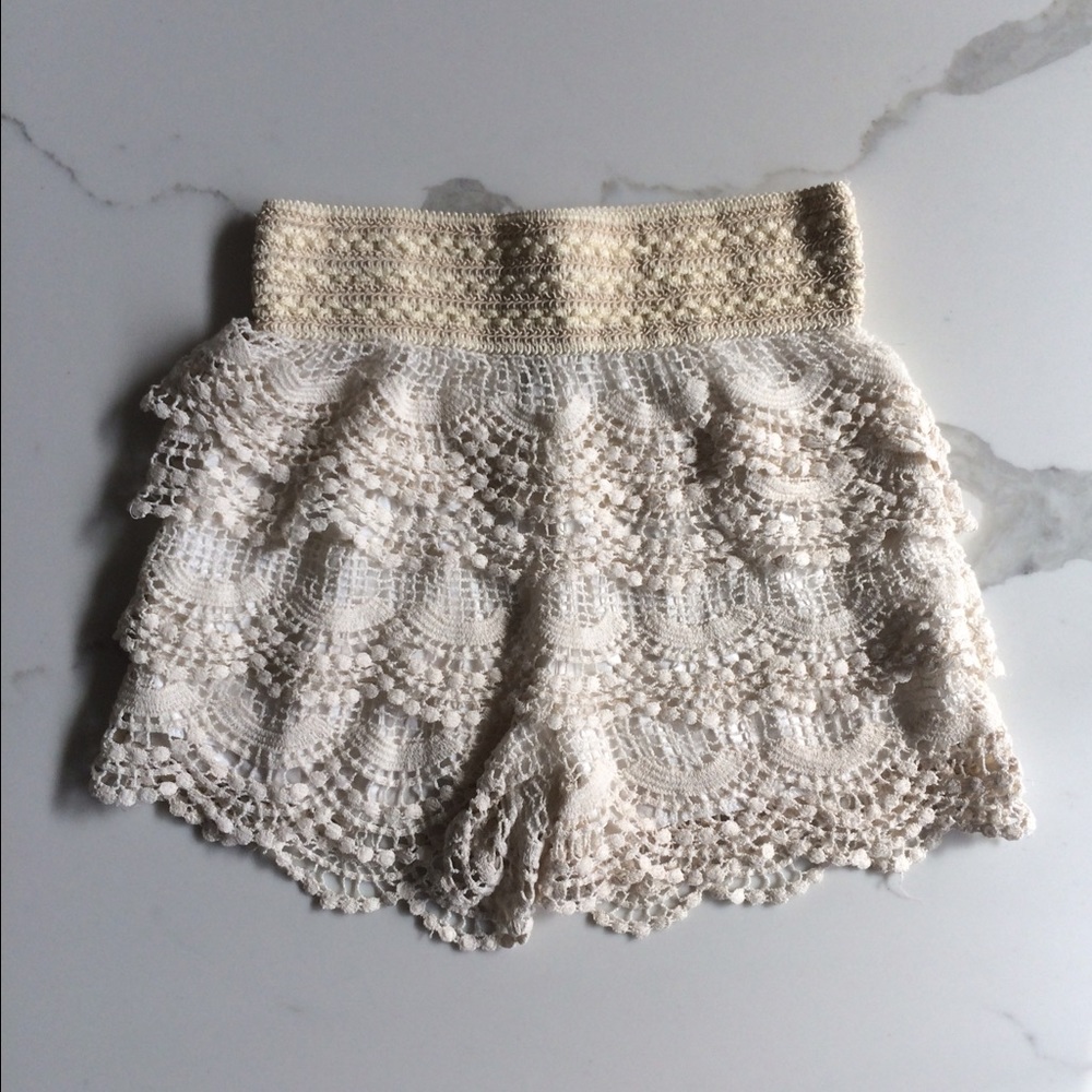 Crochet shorts