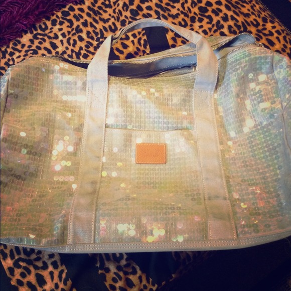 Victoria's Secret Pink Sequin Duffle Bag