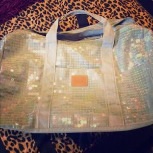 Victoria's Secret Pink Sequin Duffle Bag