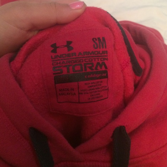 Under armour dark pink hoodie Small - Picture 2 of 2