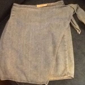 GUESS denim wrap skirt size Small