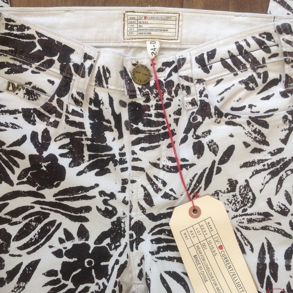 DVF❤️Current/Elliott Floral Skinny Jean - Picture 2 of 4