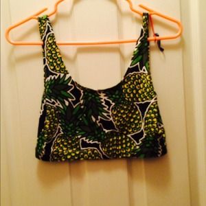 H&M pineapple crop top