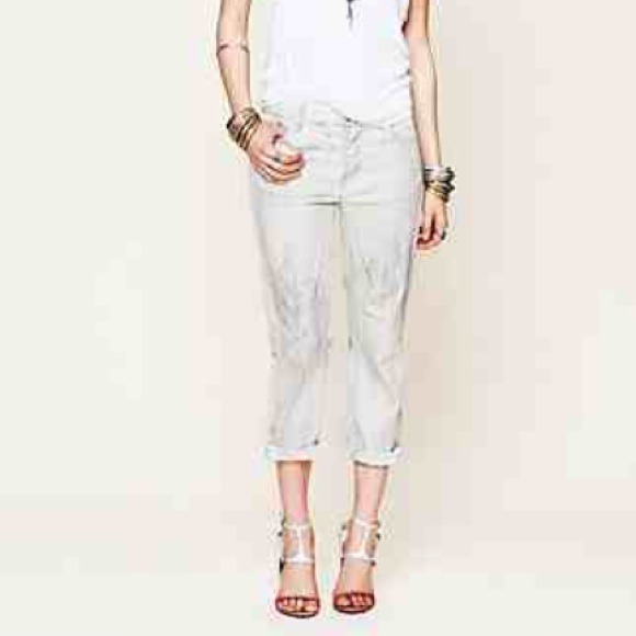 Free People Pants - NEW Free People Boyfriend Chaser crop pants