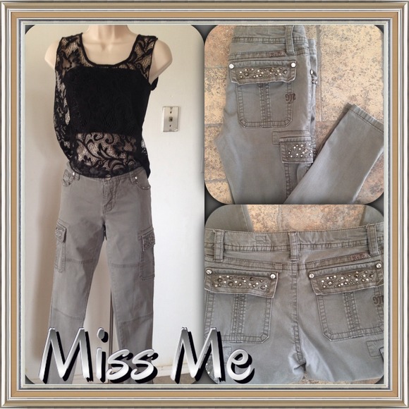 MISS ME CARGO-SIZE 27-INSEAM 29 - Picture 2 of 4