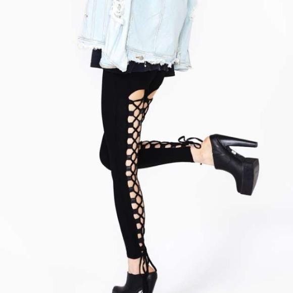 Tripp NYC lace up Leggings