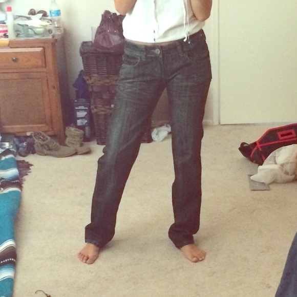 Jeans gray and green