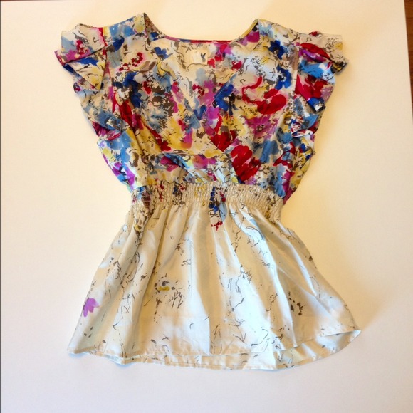 Anthropologie Silk Top 🍰🎂🌷🌺 Host Pick!!!!