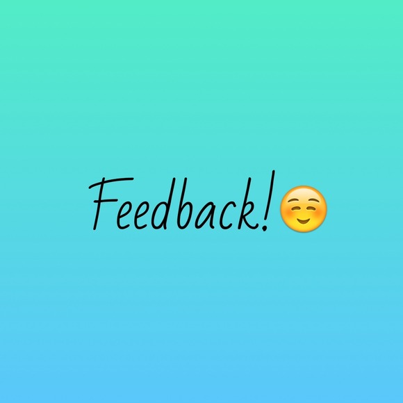 Leave me feedback! :)
