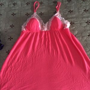 CORAL COLOR COTTON BABYDOLL