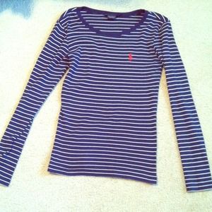 Fitted long sleeve polo!!