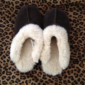 Brown slippers