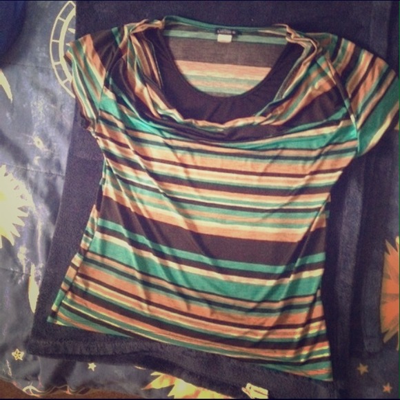 Drape neck top